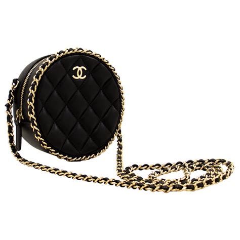 circle chanel bag|Chanel small chain bag.